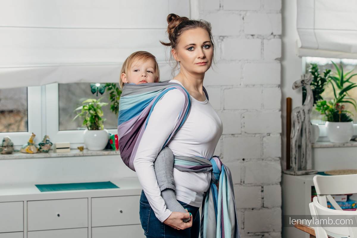 Baby Sling, Diamond Weave, 100% cotton - Icelandic Diamond - size L #babywearing