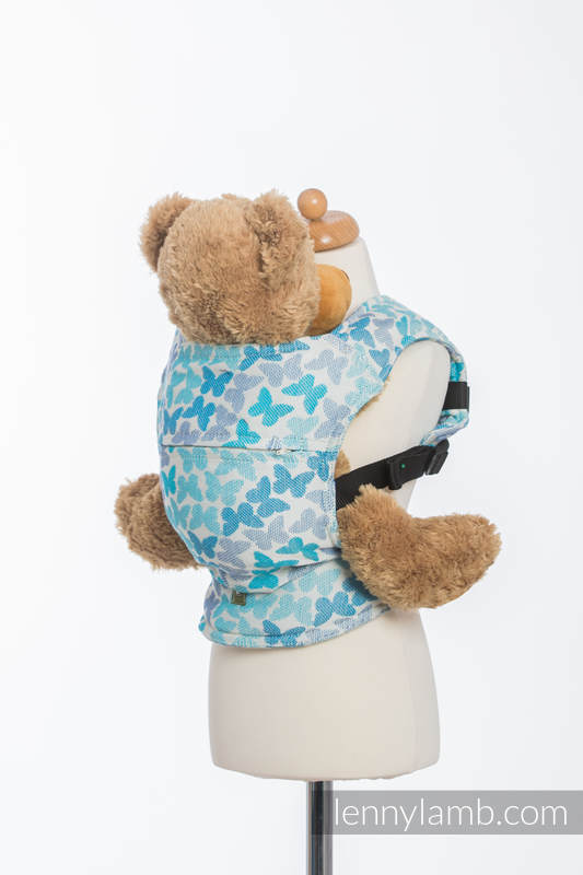 Doll Carrier made of woven fabric, 100% cotton - BUTTERFLY WINGS BLUE  #babywearing