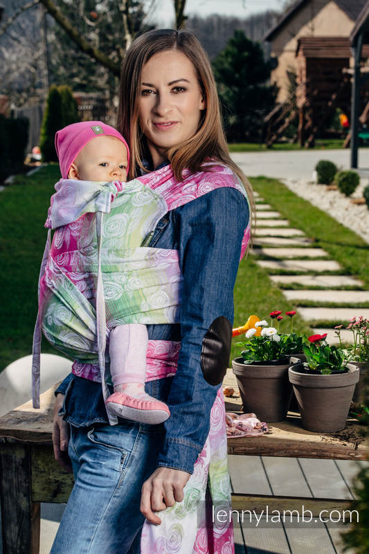 WRAP-TAI carrier Toddler with hood/ jacquard twill / 100% cotton / ROSE BLOSSOM  #babywearing