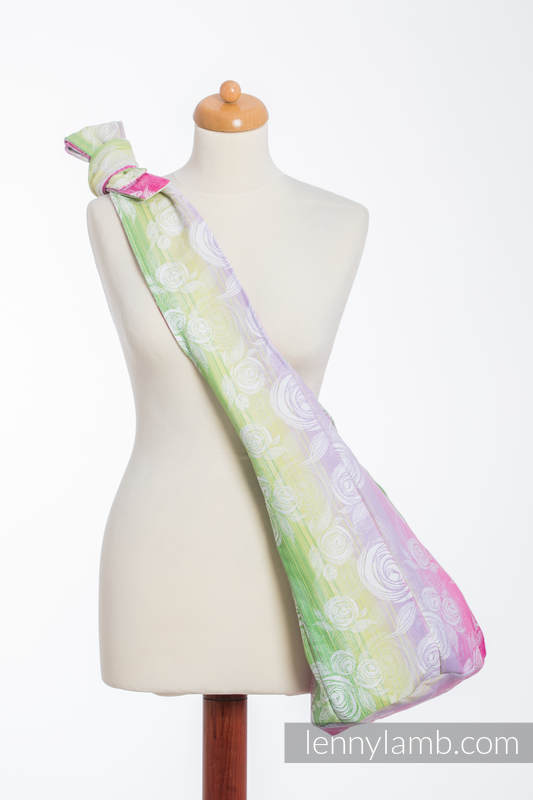 Hobo Tasche, hergestellt vom gewebten Stoff (100% Baumwolle) - ROSE BLOSSOM #babywearing