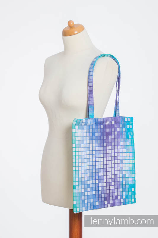 Shopping bag made of wrap fabric (100% cotton) - MOSAIC - AURORA #babywearing