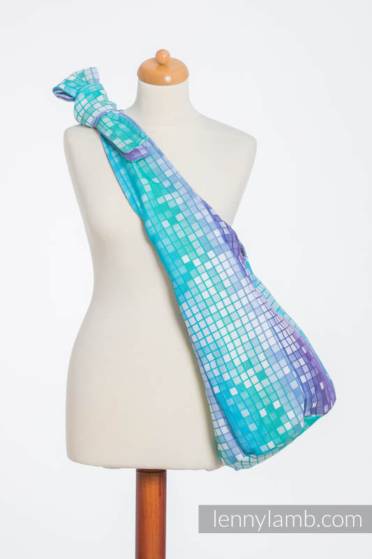 Hobo Bag made of woven fabric, 100% cotton - MOSAIC - AURORA  #babywearing