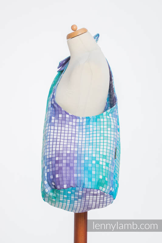 Hobo Tasche, hergestellt vom gewebten Stoff (100% Baumwolle) - MOSAIC - AURORA  #babywearing