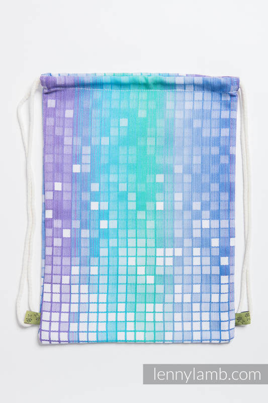 Sackpack made of wrap fabric (100% cotton) - MOSAIC - AURORA - standard size 32cmx43cm #babywearing