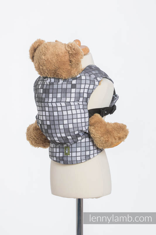 Doll Carrier made of woven fabric, 100% cotton - MOSAIC - MONOCHROME  #babywearing