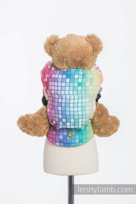 Mochila portamuñecos hecha de tejido, 100% algodón - MOSAIC - RAINBOW (grado B) #babywearing