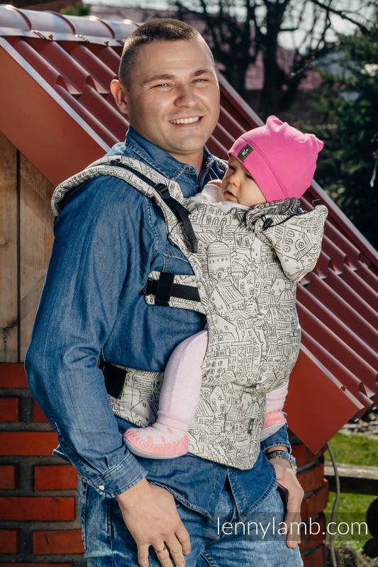 Mochila ergonómica, talla Toddler, jacquard 100% algodón - PANORAMA - Segunda generación #babywearing