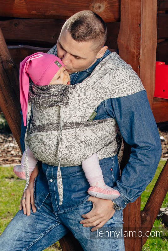 WRAP-TAI toddler avec capuche, jacquard/ 100% coton / PANORAMA  #babywearing
