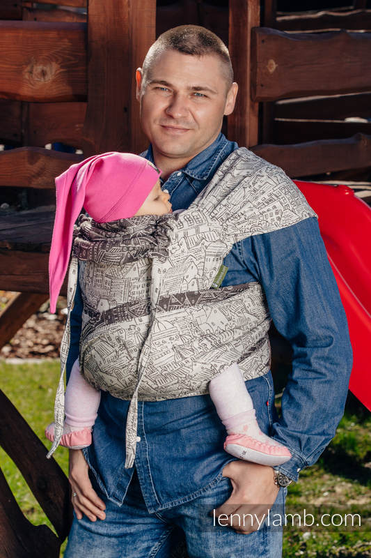 WRAP-TAI carrier Mini with hood/ jacquard twill / 100% cotton / PANORAMA   #babywearing