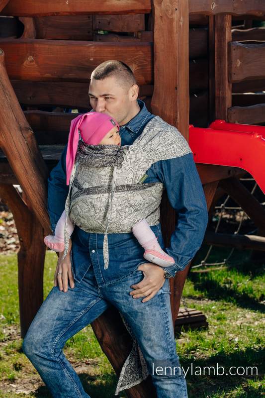 WRAP-TAI Tragehilfe Mini mit Kapuze/ Jacquardwebung / 100% Baumwolle / PANORAMA  #babywearing