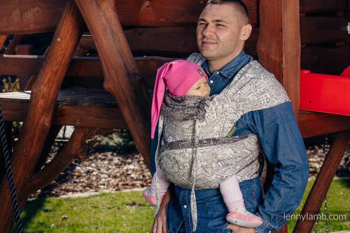 WRAP-TAI toddler avec capuche, jacquard/ 100% coton / PANORAMA  #babywearing