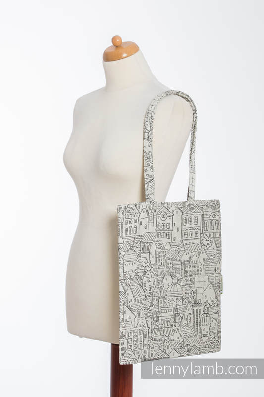 Einkaufstasche, hergestellt aus gewebtem Stoff (100% Baumwolle) - PANORAMA  #babywearing