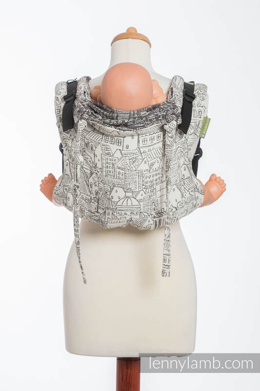 Onbuhimo de Lenny, taille standard, jacquard (100% coton) - PANORAMA  #babywearing