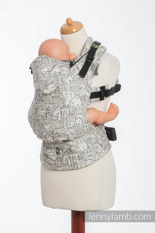Porte-bébé ergonomique, taille bébé, jacquard 100% coton, PANORAMA - Deuxième génération #babywearing