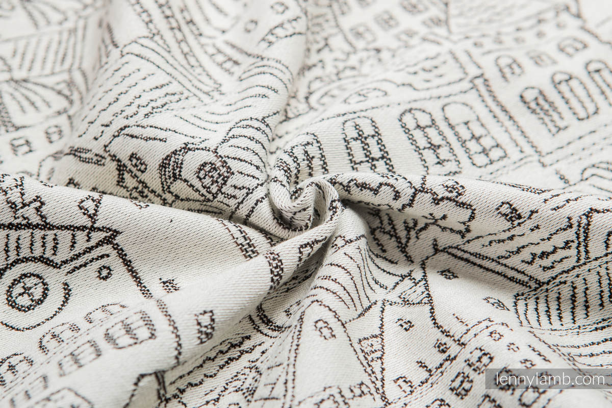 Fular, tejido jacquard (100% algodón) - PANORAMA - talla XS #babywearing