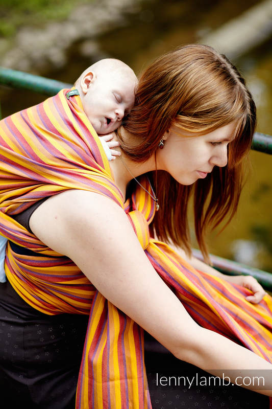 Baby Sling, Broken Twill Weave (bamboo + cotton) - Dune - size XL #babywearing