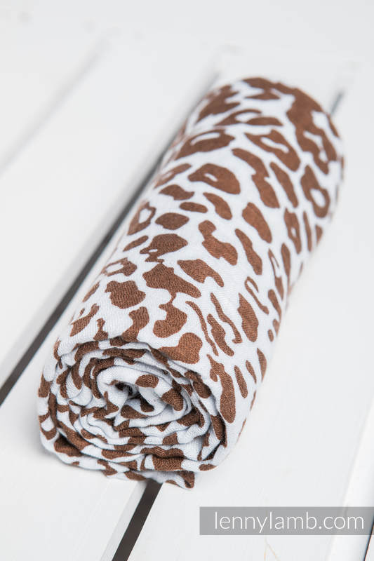 Swaddle Blanket - CHEETAH BROWN & WHITE (grade B) #babywearing