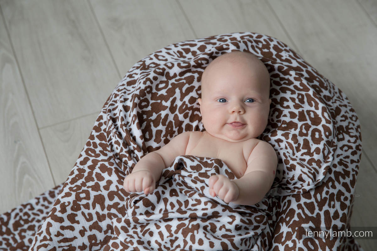 Swaddle Blanket Set - ZEBRA NAVY BLUE & WHITE, CHEETAH BROWN & WHITE #babywearing