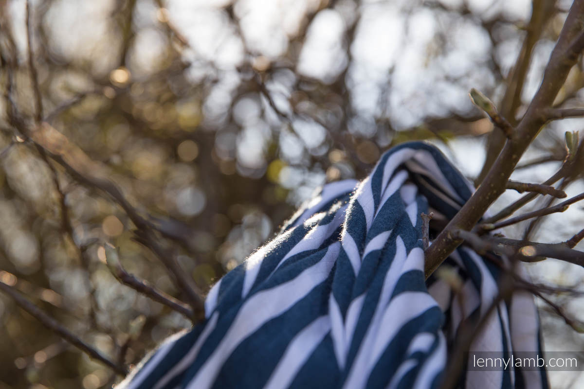 Muselinas - ZEBRA AZUL MARINO & BLANCO (grado B) #babywearing