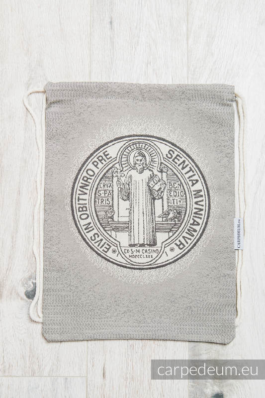 Plecak/worek z materiału żakardowego, (100% bawełna) - BENEDYKT - uniwersalny rozmiar 35cmx45cm #babywearing