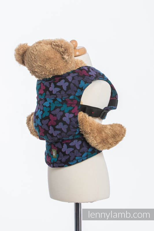 Puppentragehilfe, hergestellt vom gewebten Stoff (100% Baumwolle) - BUTTERFLY WINGS at NIGHT #babywearing