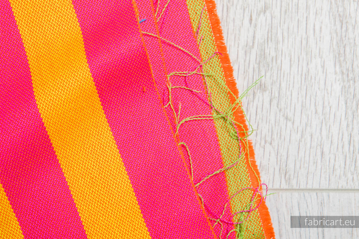 ZUMBA ORANGE, fabric scrap, broken twill weave, size 130cm x 140cm #babywearing