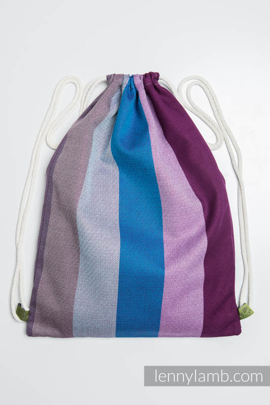 Mochila portaobjetos hecha de tejido de fular (100% algodón) - NORWEGIAN DIAMOND - talla estándar 32cmx43cm #babywearing