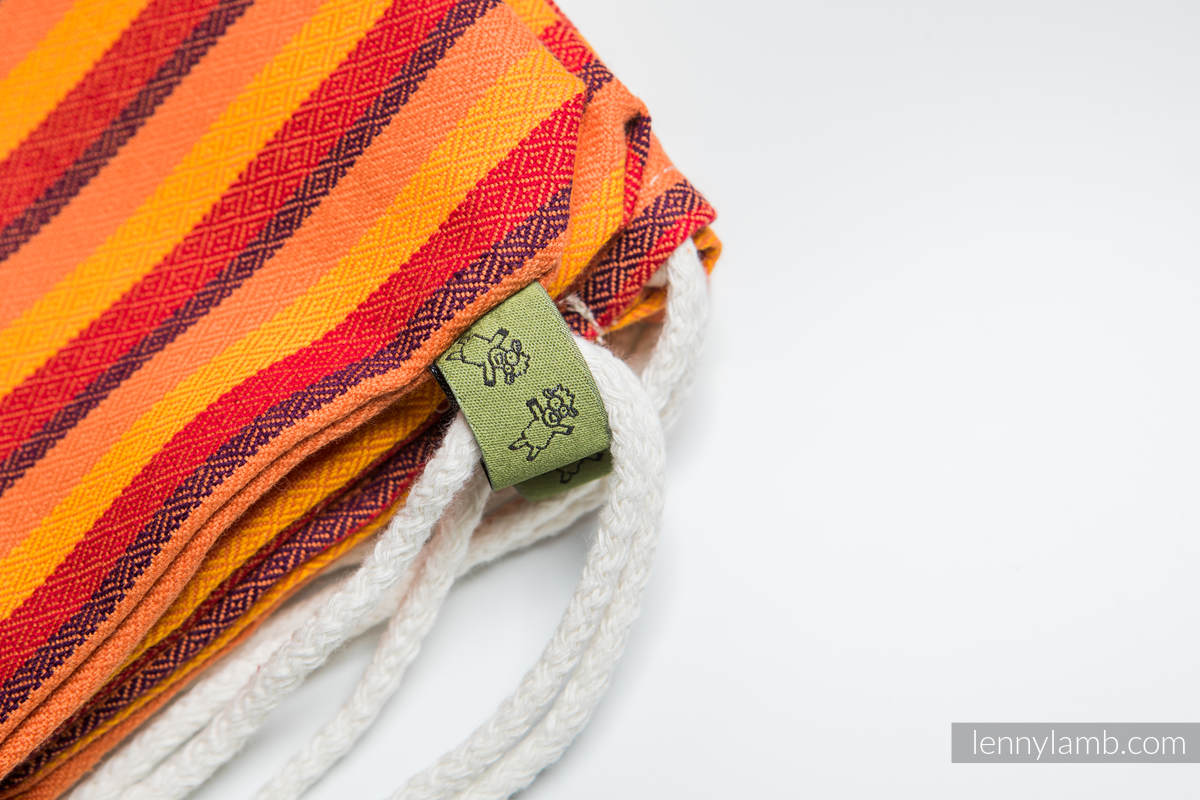 Sackpack made of wrap fabric (100% cotton) - SURYA DIAMOND - standard size 32cmx43cm #babywearing