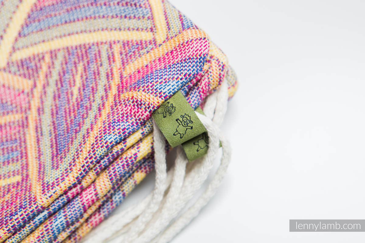 Sackpack made of wrap fabric (100% cotton) - ILLUMINATION LIGHT - standard size 32cmx43cm #babywearing