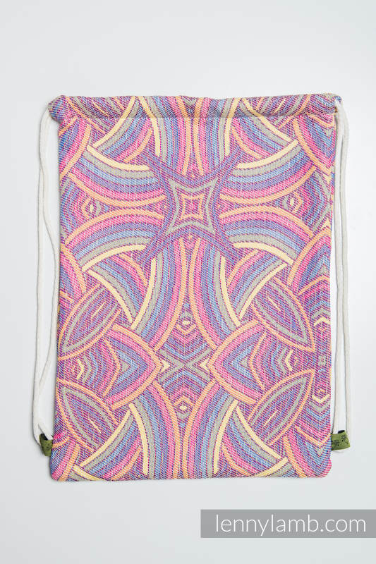 Sackpack made of wrap fabric (100% cotton) - ILLUMINATION LIGHT - standard size 32cmx43cm #babywearing