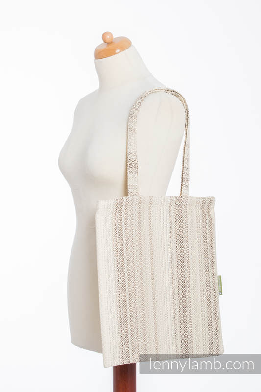 Shopping bag made of wrap fabric (100% cotton) - LITTLE LOVE - TIRAMISU #babywearing