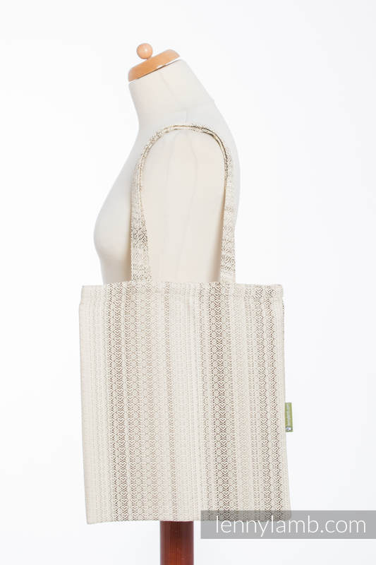 Shopping bag made of wrap fabric (100% cotton) - LITTLE LOVE - TIRAMISU #babywearing