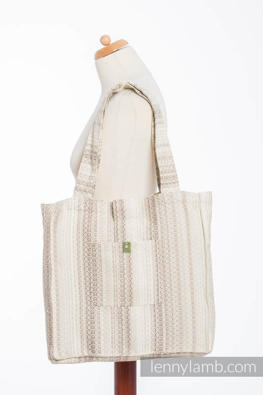 Shoulder bag made of wrap fabric (100% cotton) - LITTLE LOVE - TIRAMISU - standard size 37cmx37cm #babywearing