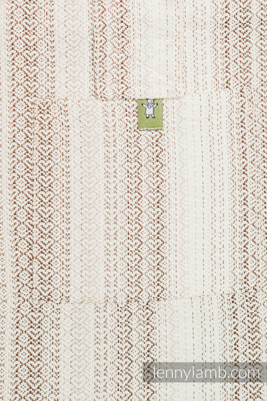 Torba na ramię z materiału chustowego, (100% bawełna) - LITTLE LOVE - TIRAMISU - uniwersalny rozmiar 37cmx37cm #babywearing
