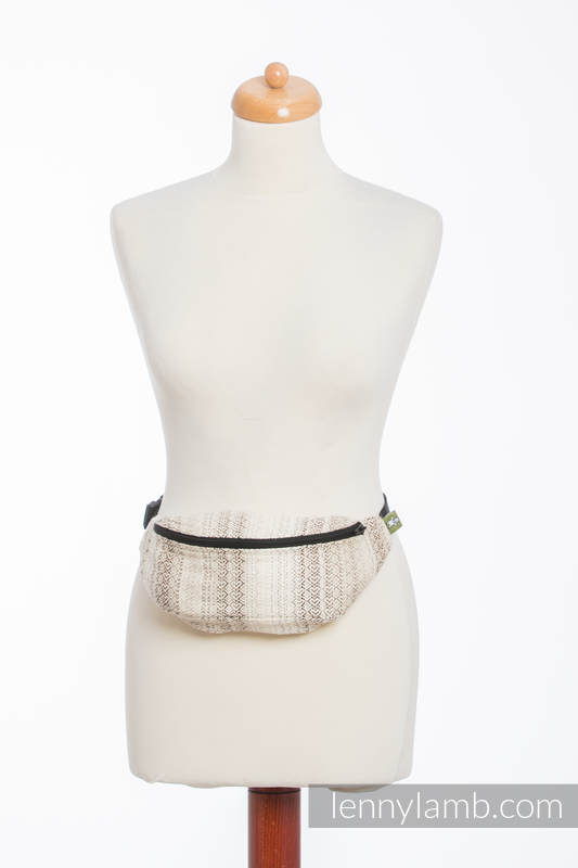 Waist Bag made of woven fabric, (100% cotton) - LITTLE LOVE - TIRAMISU  #babywearing