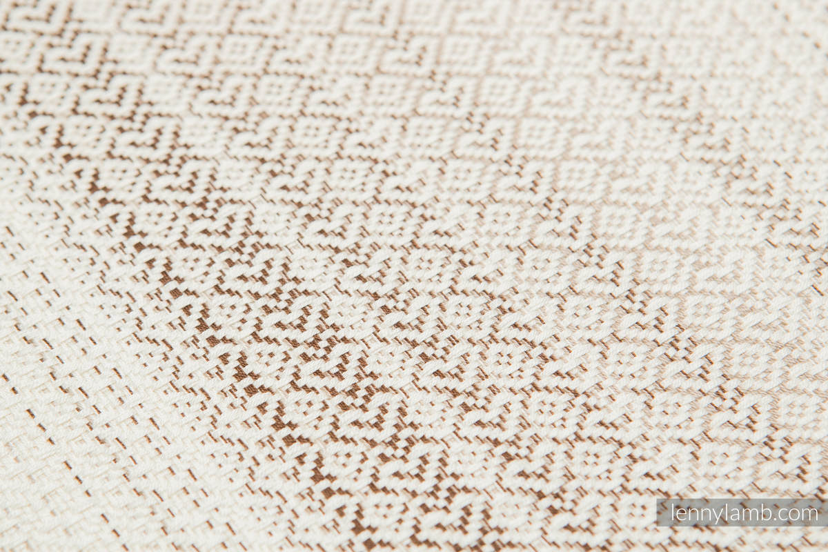 Baby Wrap, Jacquard Weave (100% cotton) - LITTLE LOVE - TIRAMISU - size XL #babywearing