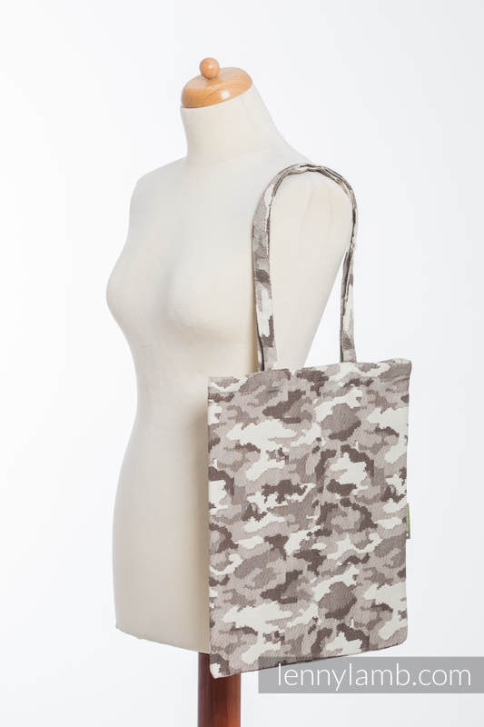 Shopping bag made of wrap fabric (100% cotton) - BEIGE CAMO  #babywearing