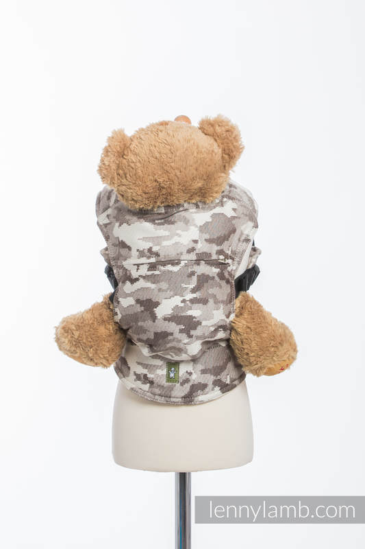 Doll Carrier made of woven fabric (100% cotton) - BEIGE CAMO #babywearing