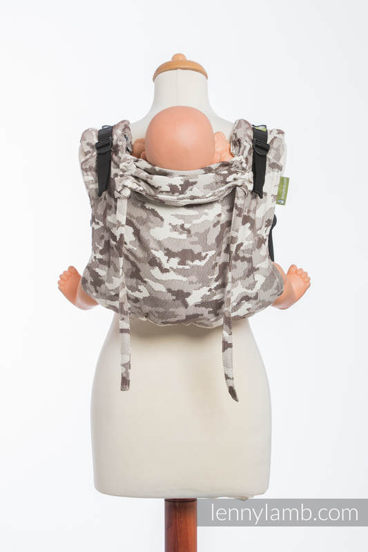 Lenny Buckle Onbuhimo Tragehilfe, Größe Standard, Jacquardwebung (100% Baumwolle) - BEIGE CAMO #babywearing
