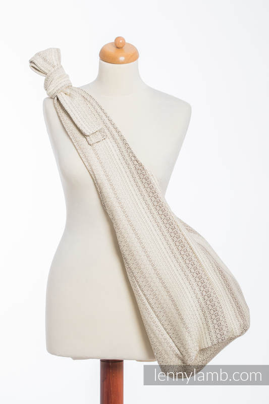 Hobo Bag made of woven fabric, 100% cotton - LITTLE LOVE - TIRAMISU  #babywearing