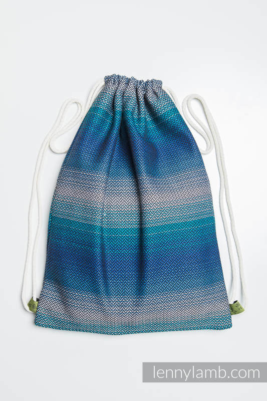 Sackpack made of wrap fabric (100% cotton) - LITTLE HERRINGBONE ILLUSION - standard size 32cmx43cm (grade B) #babywearing