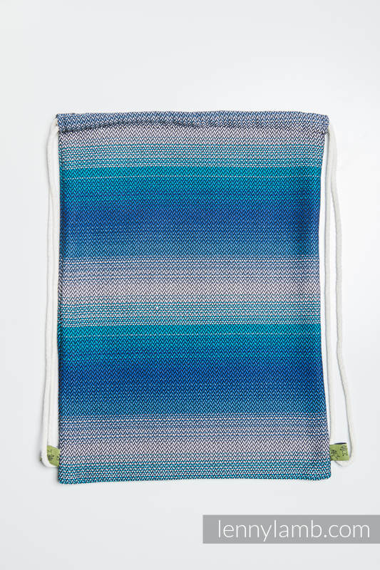 Sackpack made of wrap fabric (100% cotton) - LITTLE HERRINGBONE ILLUSION - standard size 32cmx43cm (grade B) #babywearing