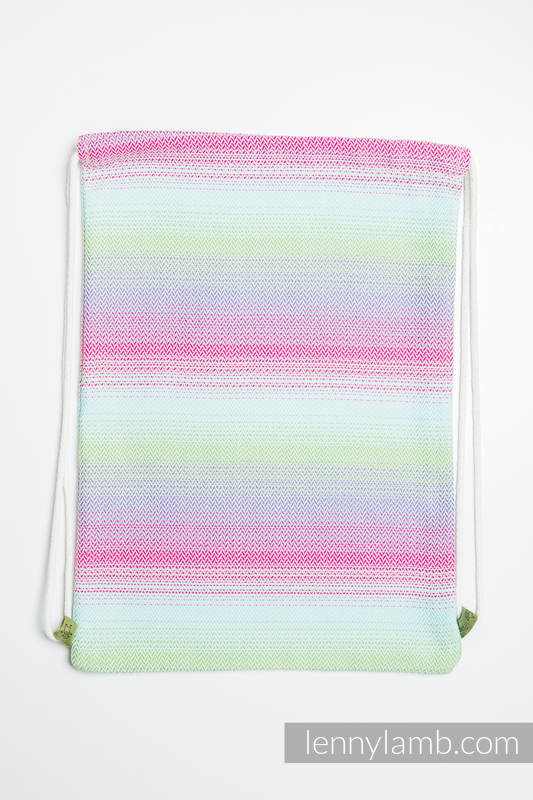 Sackpack made of wrap fabric (100% cotton) - LITTLE HERRINGBONE IMPRESSION - standard size 32cmx43cm #babywearing