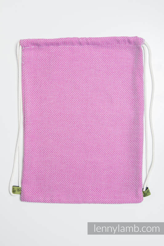 Sackpack made of wrap fabric (100% cotton) - LITTLE HERRINGBONE PURPLE - standard size 32cmx43cm (grade B) #babywearing