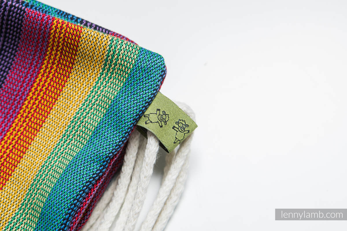 Mochila portaobjetos hecha de tejido de fular (60% algodón, 40% viscosa de bambú) - PARADISO - talla estándar 32cmx43cm #babywearing