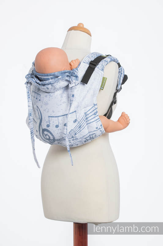 Onbuhimo SAD LennyLamb, talla estándar, jacquard (60% algodón, 28% lino, 12% seda tusor) - ROYAL SYMPHONY #babywearing