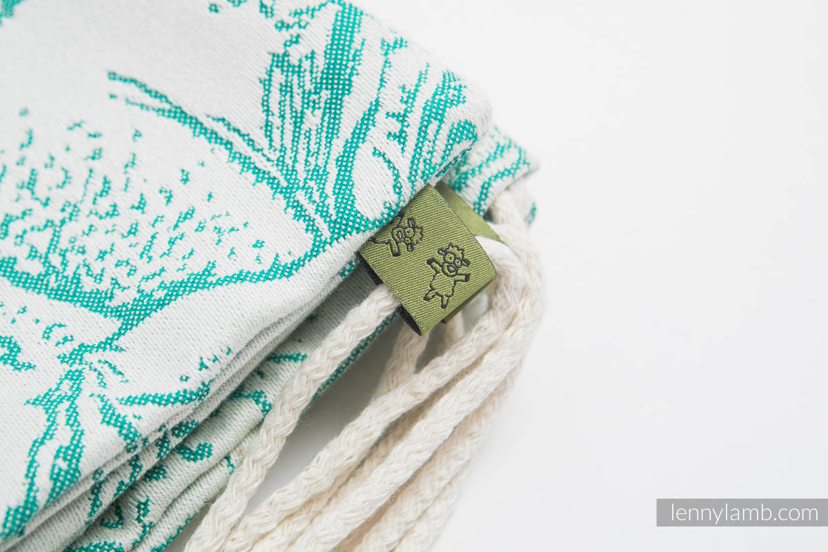 Sackpack made of wrap fabric (100% cotton) - MERMAID POND 2.0 - standard size 32cmx43cm #babywearing