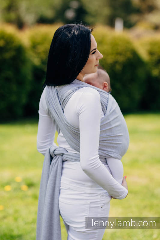 Chusta do noszenia dzieci, elastyczna - Chalcedon - rozmiar standardowy 5.0 m #babywearing