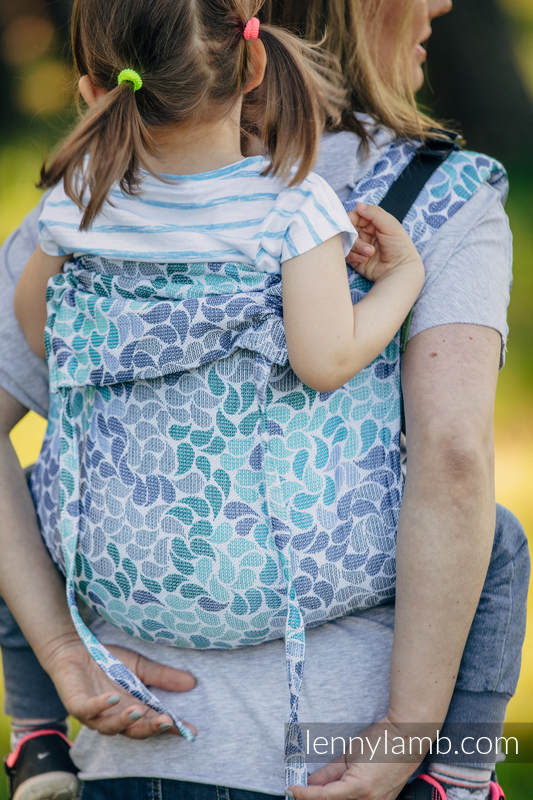 Nosidło Klamrowe ONBUHIMO z tkaniny żakardowej (100% bawełna), rozmiar Toddler - KOLORY NIEBA  #babywearing
