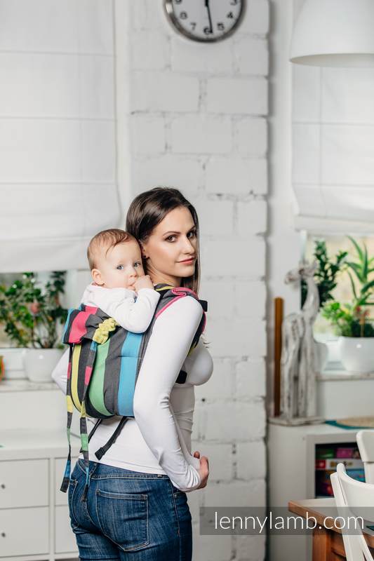 Lenny Buckle Onbuhimo baby carrier, standard size, broken-twill weave (60% cotton, 40% bamboo) - TWILIGHT #babywearing